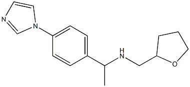 {1-[4-(1H-imidazol-1-yl)phenyl]ethyl}(oxolan-2-ylmethyl)amine Struktur