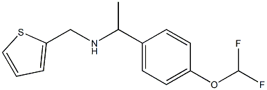 {1-[4-(difluoromethoxy)phenyl]ethyl}(thiophen-2-ylmethyl)amine Struktur