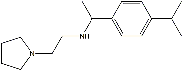 {1-[4-(propan-2-yl)phenyl]ethyl}[2-(pyrrolidin-1-yl)ethyl]amine Struktur