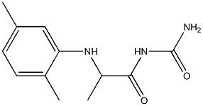 {2-[(2,5-dimethylphenyl)amino]propanoyl}urea Struktur