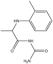 {2-[(2-methylphenyl)amino]propanoyl}urea Struktur