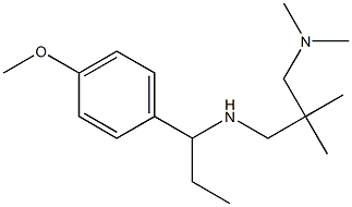 {2-[(dimethylamino)methyl]-2-methylpropyl}[1-(4-methoxyphenyl)propyl]amine Struktur