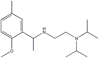 {2-[bis(propan-2-yl)amino]ethyl}[1-(2-methoxy-5-methylphenyl)ethyl]amine Struktur