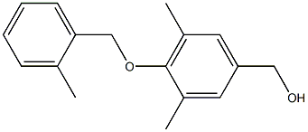 {3,5-dimethyl-4-[(2-methylphenyl)methoxy]phenyl}methanol Struktur