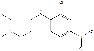 {3-[(2-chloro-4-nitrophenyl)amino]propyl}diethylamine Struktur