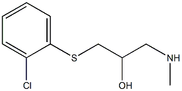 {3-[(2-chlorophenyl)sulfanyl]-2-hydroxypropyl}(methyl)amine Struktur