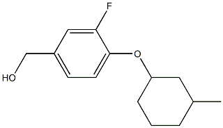 {3-fluoro-4-[(3-methylcyclohexyl)oxy]phenyl}methanol Struktur