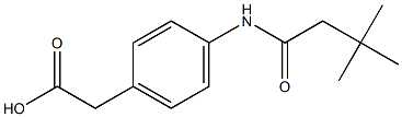 {4-[(3,3-dimethylbutanoyl)amino]phenyl}acetic acid Struktur