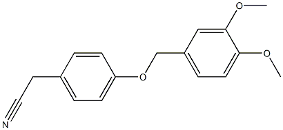 {4-[(3,4-dimethoxybenzyl)oxy]phenyl}acetonitrile Struktur