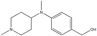 {4-[methyl(1-methylpiperidin-4-yl)amino]phenyl}methanol Struktur