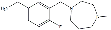 {4-fluoro-3-[(4-methyl-1,4-diazepan-1-yl)methyl]phenyl}methanamine Struktur