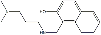 1-({[3-(dimethylamino)propyl]amino}methyl)naphthalen-2-ol Struktur