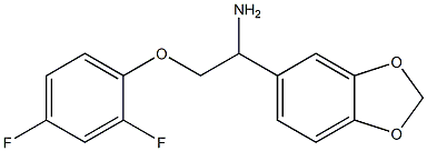 1-(1,3-benzodioxol-5-yl)-2-(2,4-difluorophenoxy)ethanamine Struktur