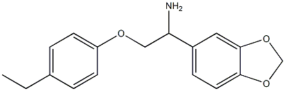 1-(1,3-benzodioxol-5-yl)-2-(4-ethylphenoxy)ethanamine Struktur