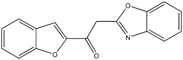 1-(1-benzofuran-2-yl)-2-(1,3-benzoxazol-2-yl)ethan-1-one Struktur