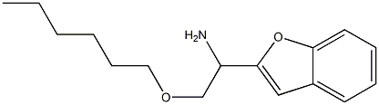 1-(1-benzofuran-2-yl)-2-(hexyloxy)ethan-1-amine Struktur