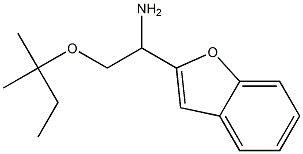 1-(1-benzofuran-2-yl)-2-[(2-methylbutan-2-yl)oxy]ethan-1-amine Struktur