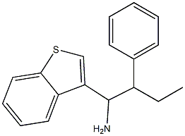 1-(1-benzothiophen-3-yl)-2-phenylbutan-1-amine Struktur