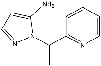 1-(1-pyridin-2-ylethyl)-1H-pyrazol-5-amine Struktur