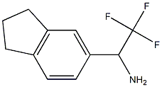 1-(2,3-dihydro-1H-inden-5-yl)-2,2,2-trifluoroethan-1-amine Struktur