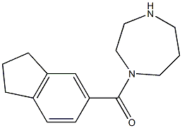 1-(2,3-dihydro-1H-inden-5-ylcarbonyl)-1,4-diazepane Struktur