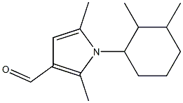 1-(2,3-dimethylcyclohexyl)-2,5-dimethyl-1H-pyrrole-3-carbaldehyde Struktur