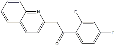 1-(2,4-difluorophenyl)-2-(quinolin-2-yl)ethan-1-one Struktur