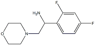 1-(2,4-difluorophenyl)-2-morpholin-4-ylethanamine Struktur