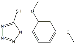 1-(2,4-dimethoxyphenyl)-1H-1,2,3,4-tetrazole-5-thiol Struktur