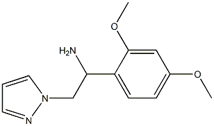 1-(2,4-dimethoxyphenyl)-2-(1H-pyrazol-1-yl)ethanamine Struktur