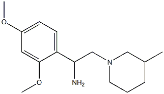 1-(2,4-dimethoxyphenyl)-2-(3-methylpiperidin-1-yl)ethanamine Struktur