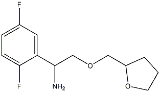 1-(2,5-difluorophenyl)-2-(oxolan-2-ylmethoxy)ethan-1-amine Struktur