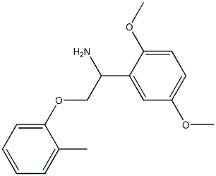 1-(2,5-dimethoxyphenyl)-2-(2-methylphenoxy)ethanamine Struktur