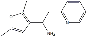 1-(2,5-dimethylfuran-3-yl)-2-(pyridin-2-yl)ethan-1-amine Struktur