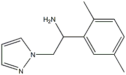 1-(2,5-dimethylphenyl)-2-(1H-pyrazol-1-yl)ethanamine Struktur