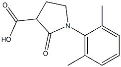 1-(2,6-dimethylphenyl)-2-oxopyrrolidine-3-carboxylic acid Struktur