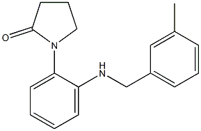 1-(2-{[(3-methylphenyl)methyl]amino}phenyl)pyrrolidin-2-one Struktur