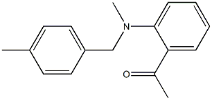 1-(2-{methyl[(4-methylphenyl)methyl]amino}phenyl)ethan-1-one Struktur