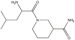 1-(2-amino-4-methylpentanoyl)piperidine-3-carboxamide Struktur