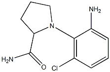 1-(2-amino-6-chlorophenyl)pyrrolidine-2-carboxamide Struktur