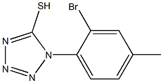 1-(2-bromo-4-methylphenyl)-1H-1,2,3,4-tetrazole-5-thiol Struktur