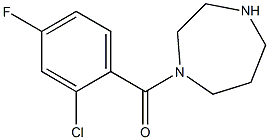 1-(2-chloro-4-fluorobenzoyl)-1,4-diazepane Struktur