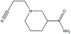 1-(2-cyanoethyl)piperidine-3-carboxamide Struktur