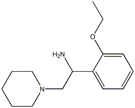 1-(2-ethoxyphenyl)-2-piperidin-1-ylethanamine Struktur