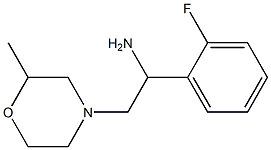 1-(2-fluorophenyl)-2-(2-methylmorpholin-4-yl)ethanamine Struktur