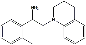 1-(2-methylphenyl)-2-(1,2,3,4-tetrahydroquinolin-1-yl)ethan-1-amine Struktur