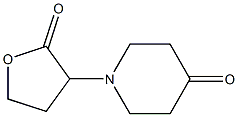 1-(2-oxooxolan-3-yl)piperidin-4-one Struktur