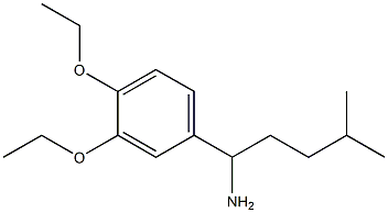 1-(3,4-diethoxyphenyl)-4-methylpentan-1-amine Struktur