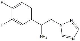 1-(3,4-difluorophenyl)-2-(1H-1,2,4-triazol-1-yl)ethanamine Struktur