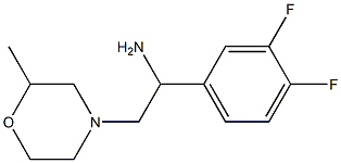 1-(3,4-difluorophenyl)-2-(2-methylmorpholin-4-yl)ethanamine Struktur